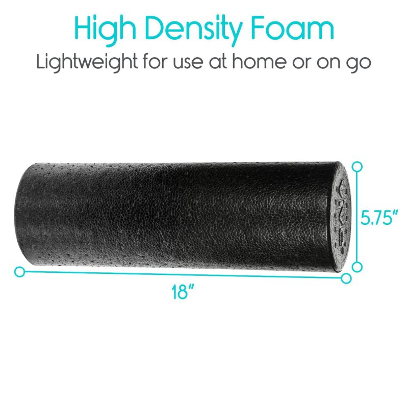 Black Foam Roller 18inch 6