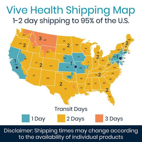 Image 5 Vive Health Shipping Map