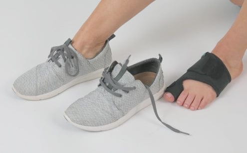 Bunion splint can be worn in any shoe styles