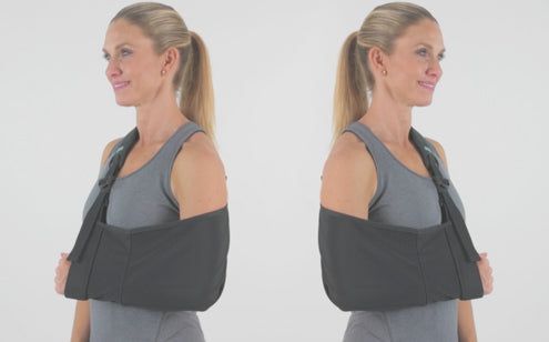 Arm sling with reversible feature