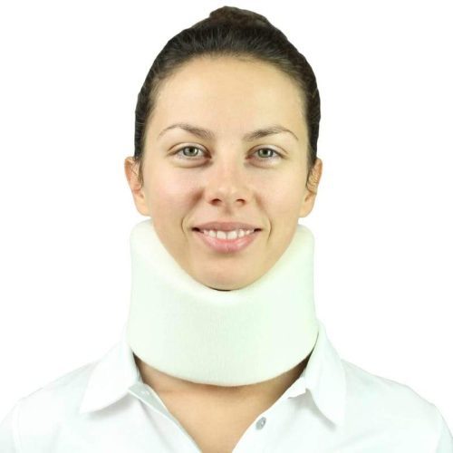 neck brace 4 inches white