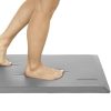 Anti-fatigue mat with bare feet Gray